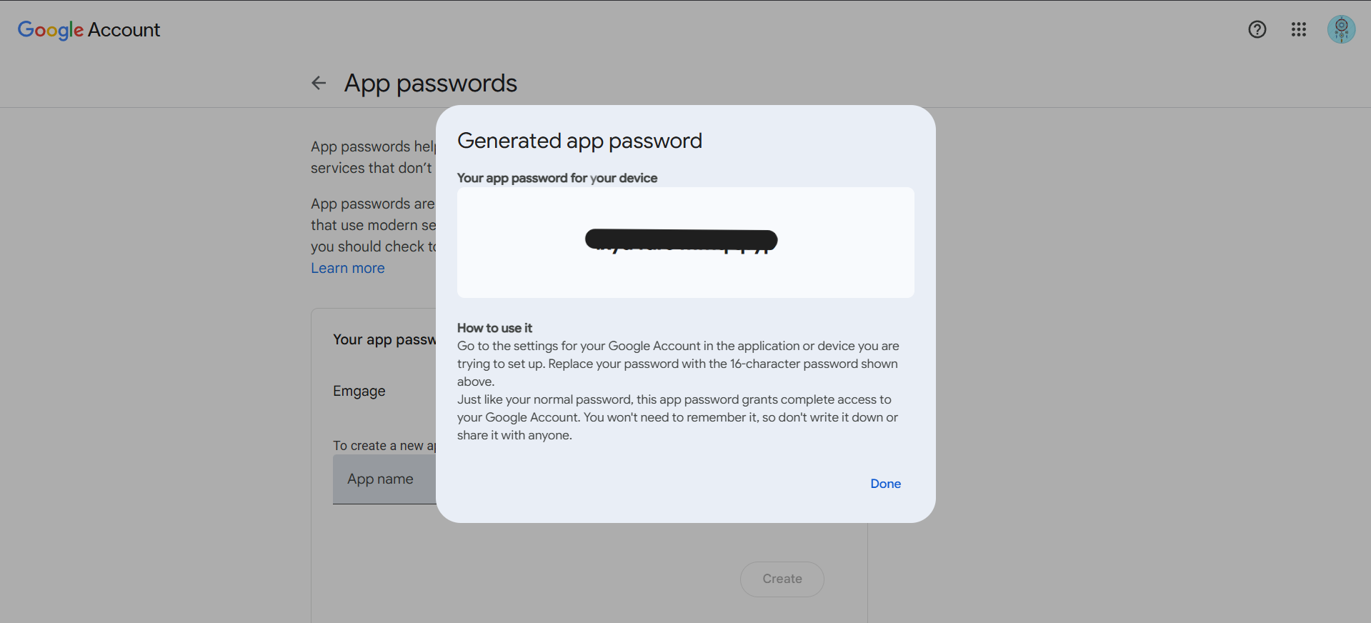 Google Security Settings