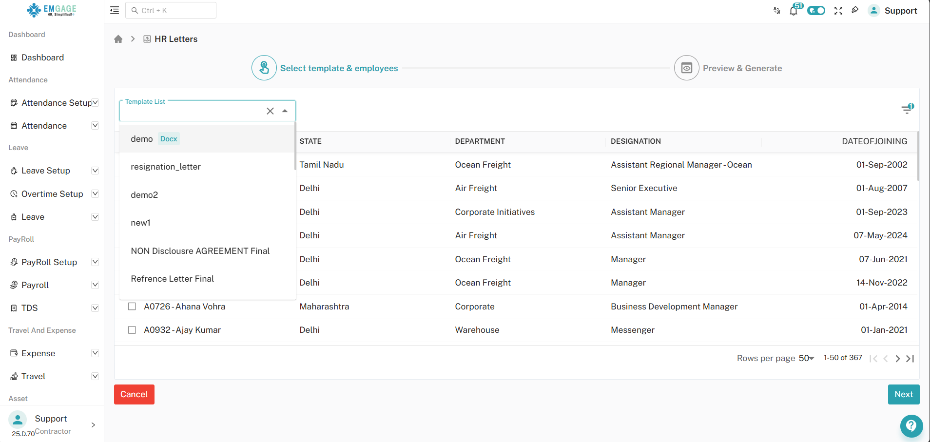 Email &amp; Publish Settings
