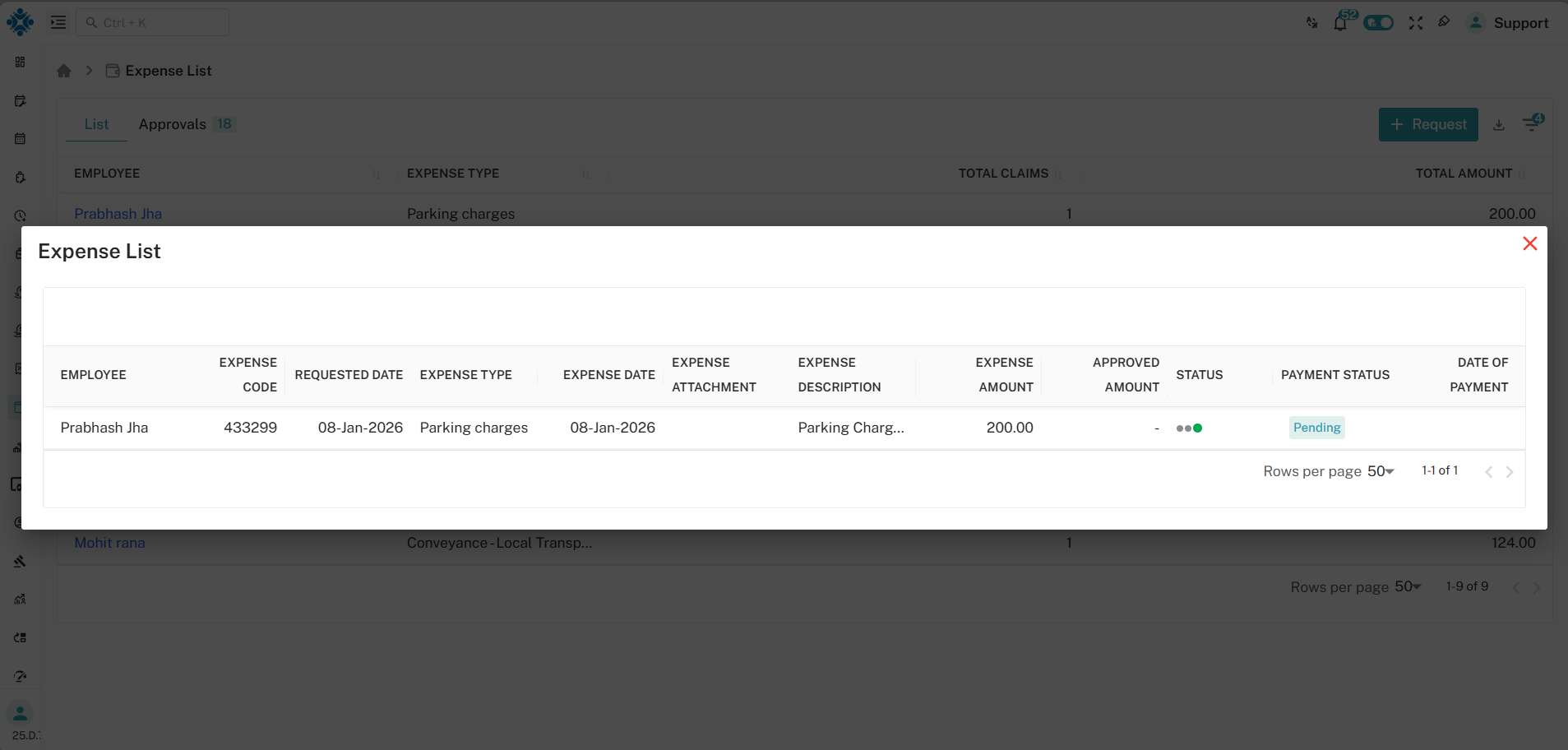 Payment Status Pending