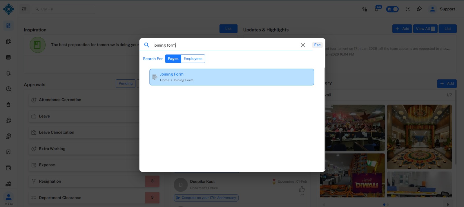 View Button Location