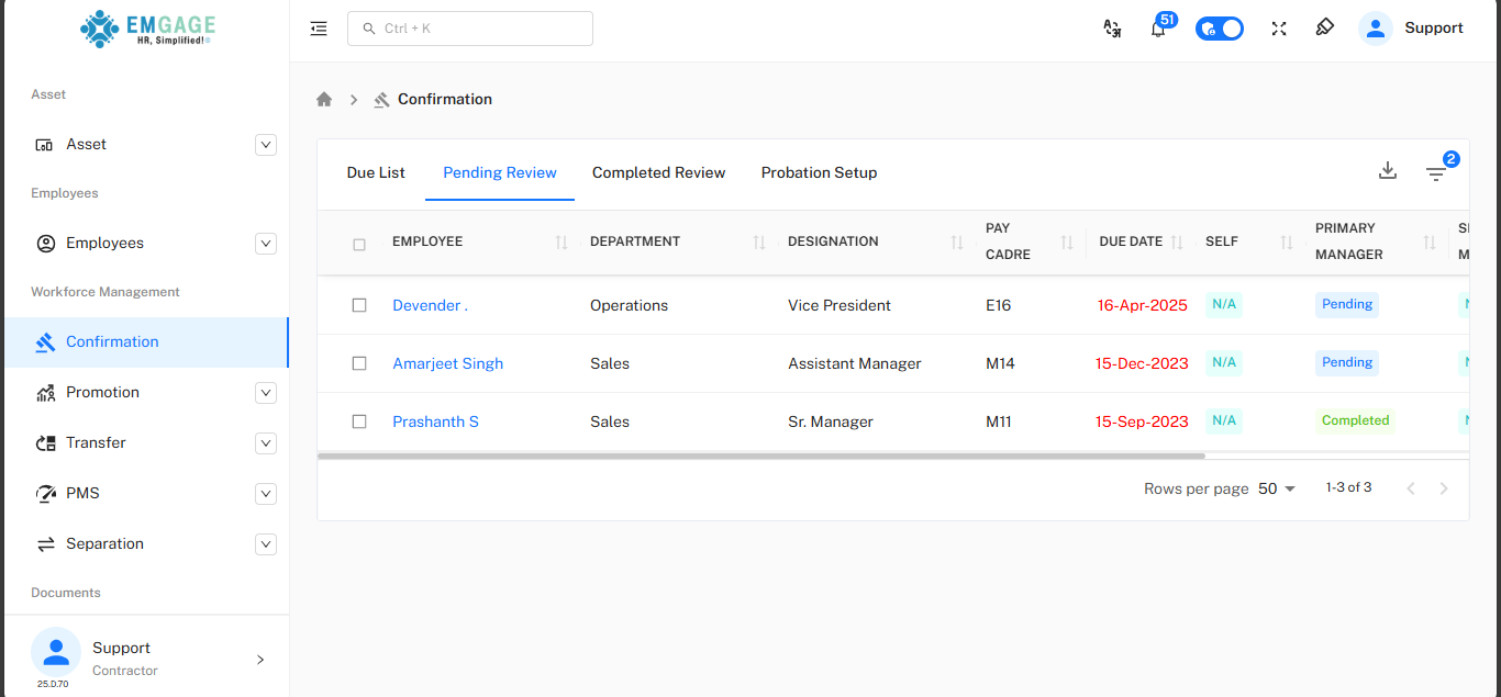 Pending Status Tracker