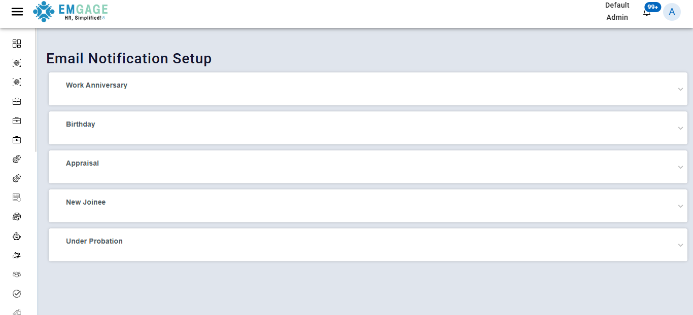 Email Notification Dashboard