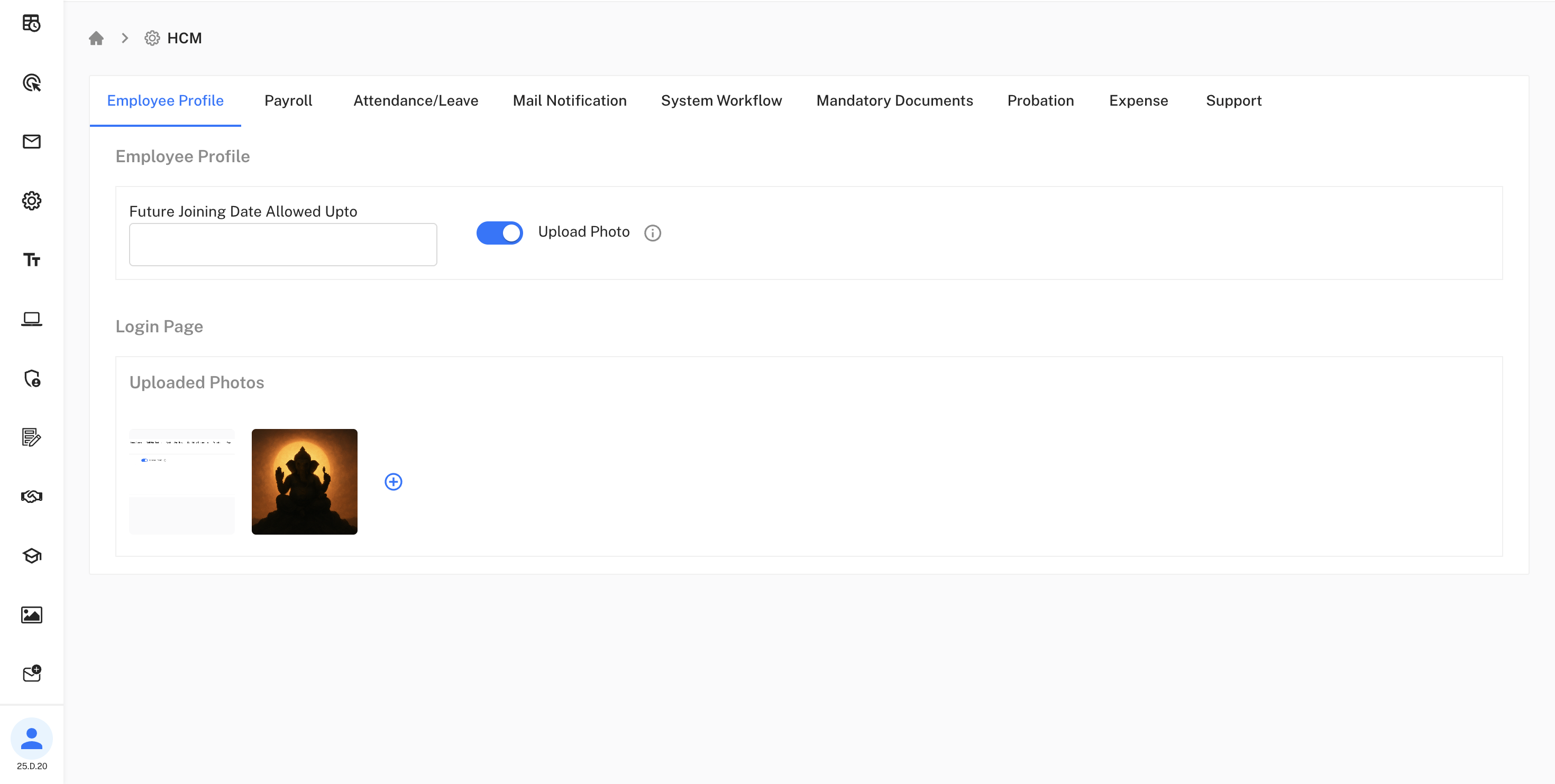 Employee Profile Configuration