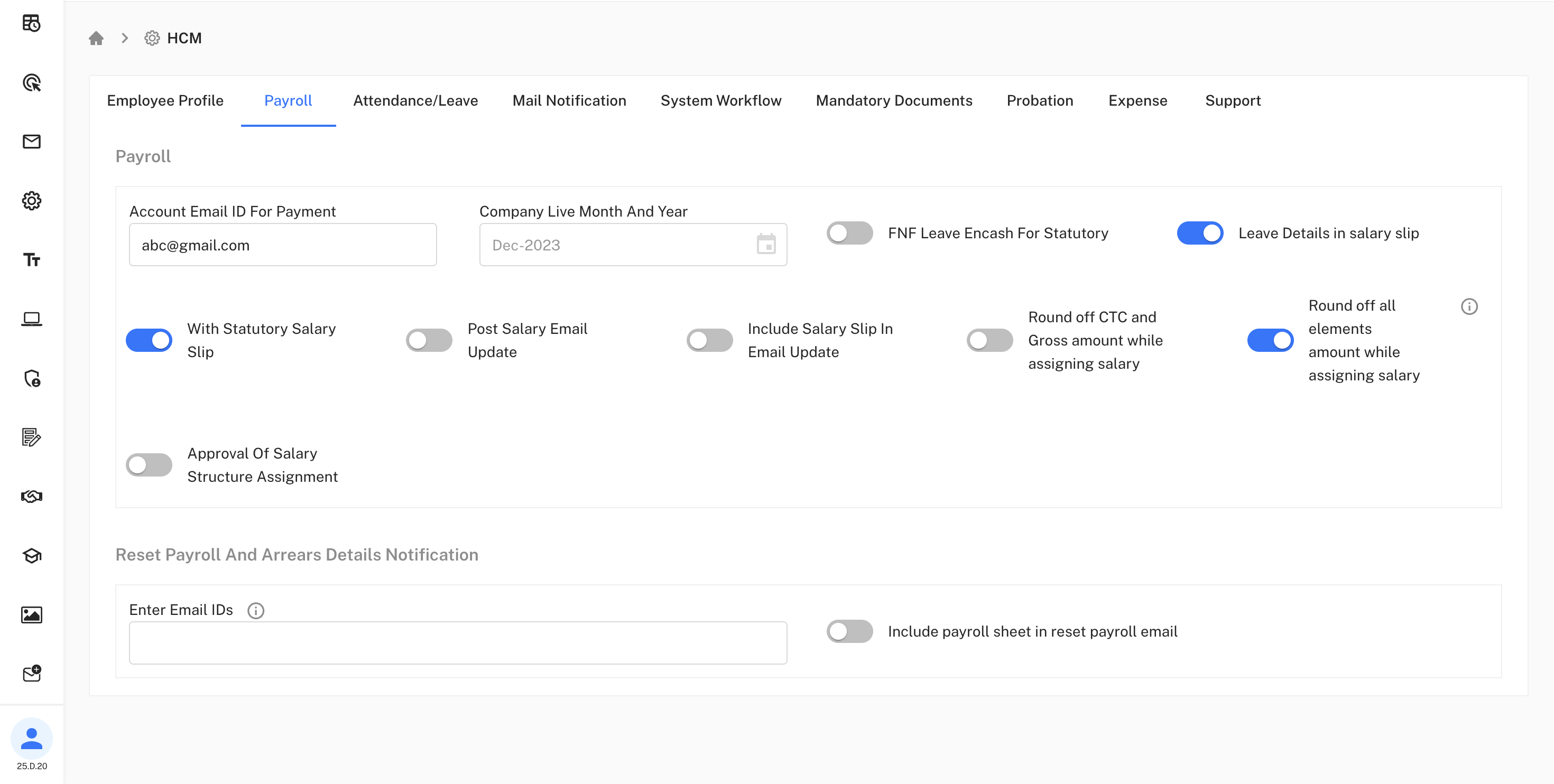 Payroll Configuration