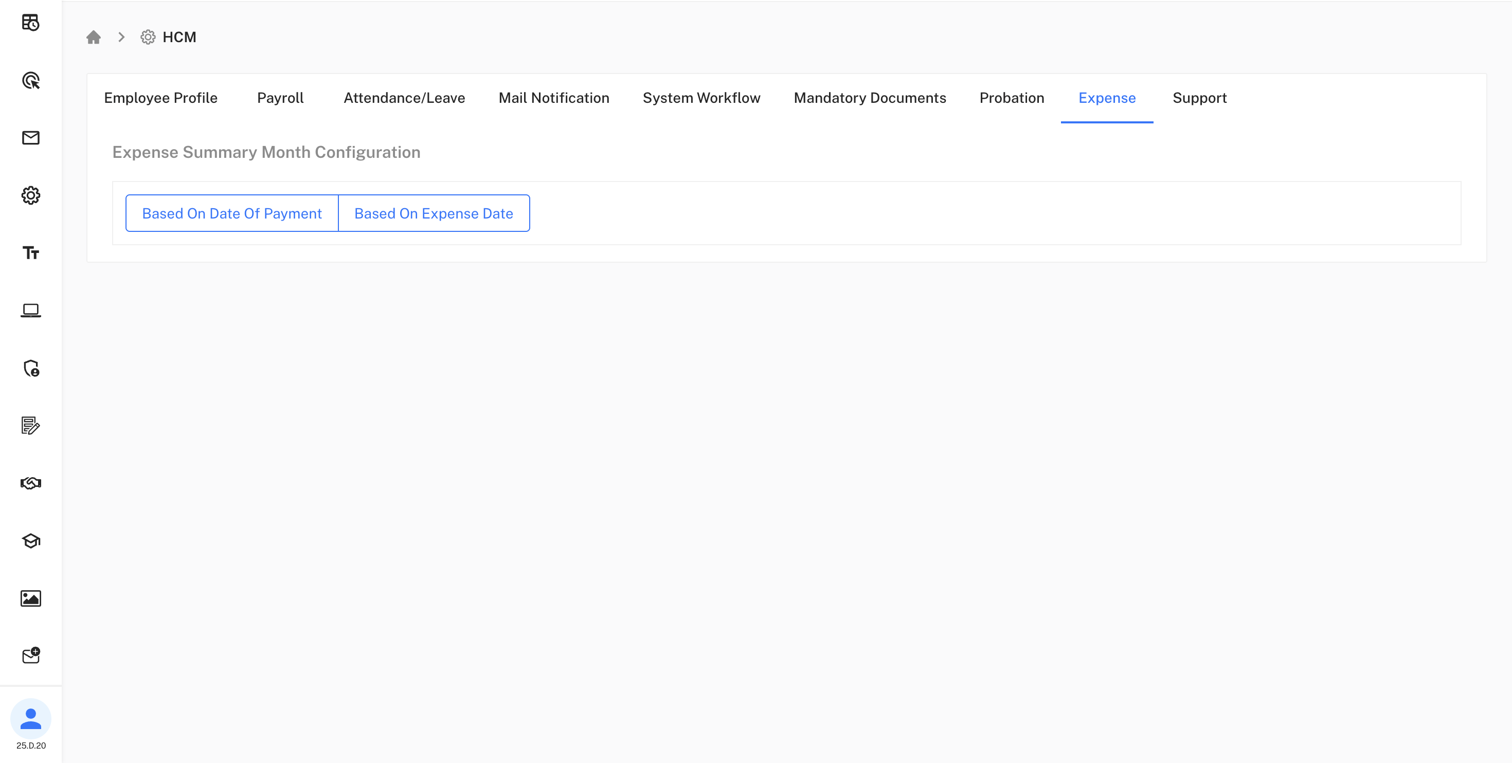 Expense Configuration