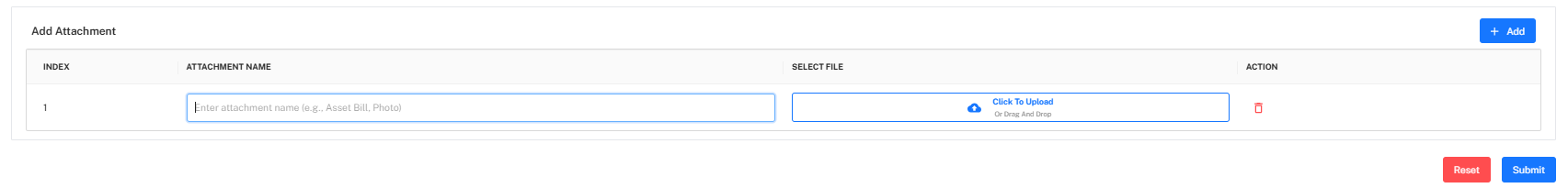 Attachment Section Placeholder