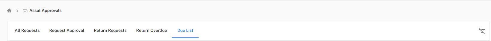 Asset Toolbar Contols