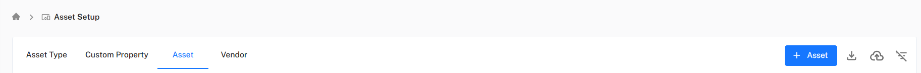 Asset Toolbar Controls Placeholder