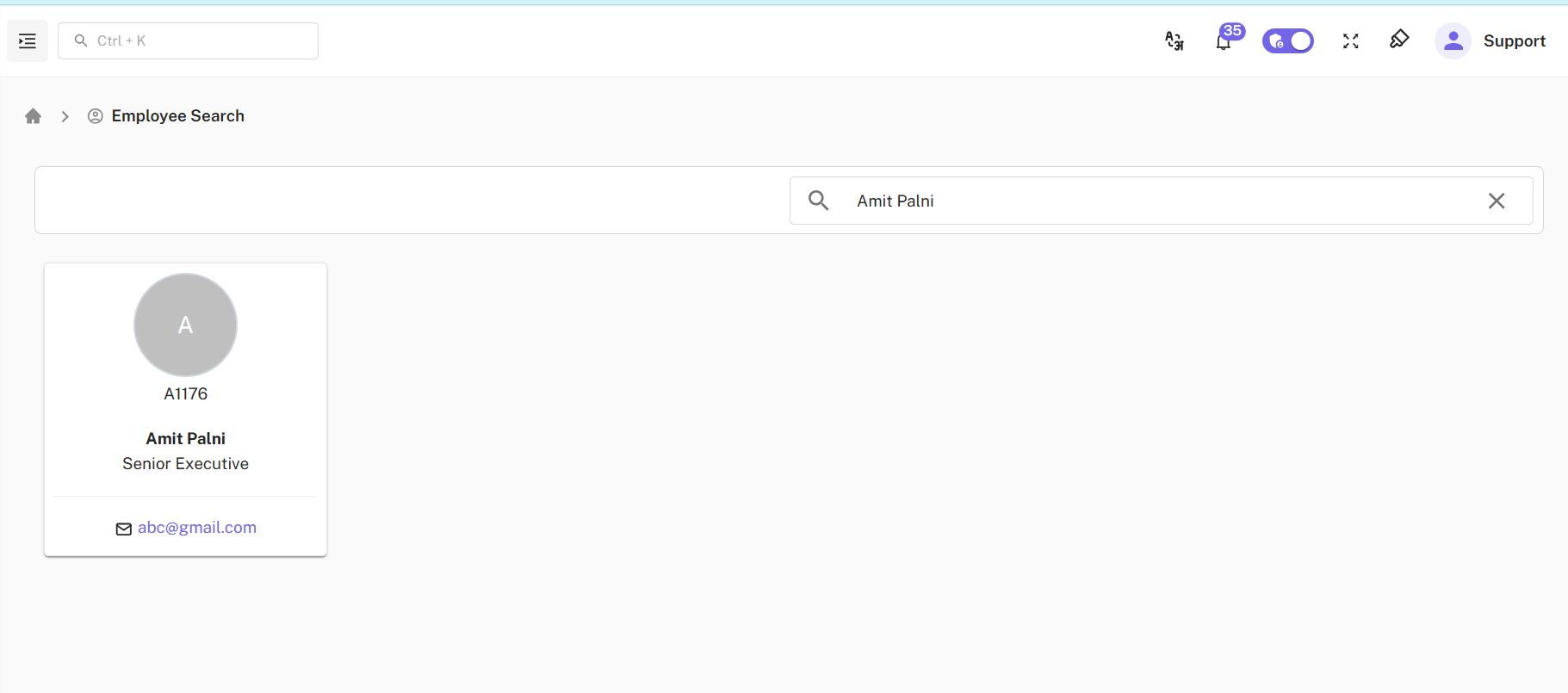 Employee Search by Name