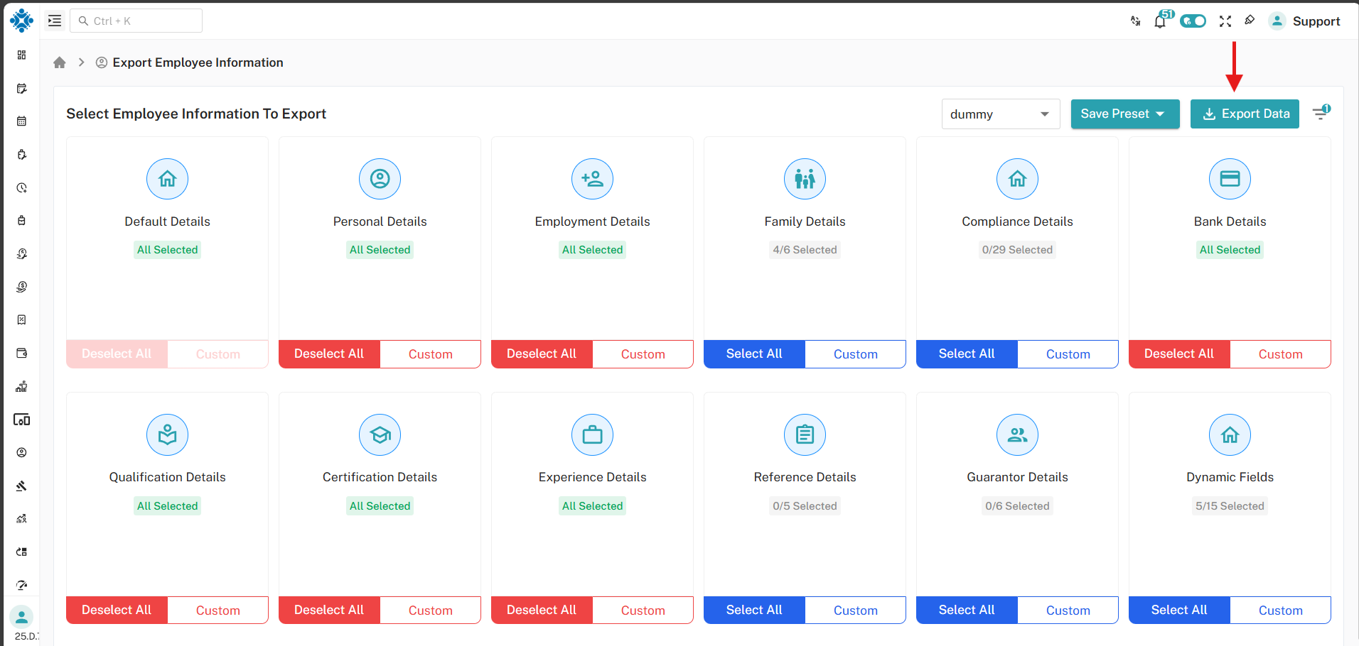 Select Employee Information