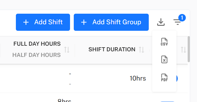 Add export data details