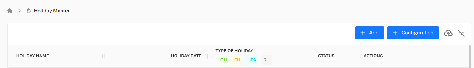 Holiday Toolbar Placeholder