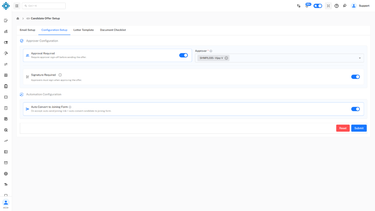 Configuration Setup