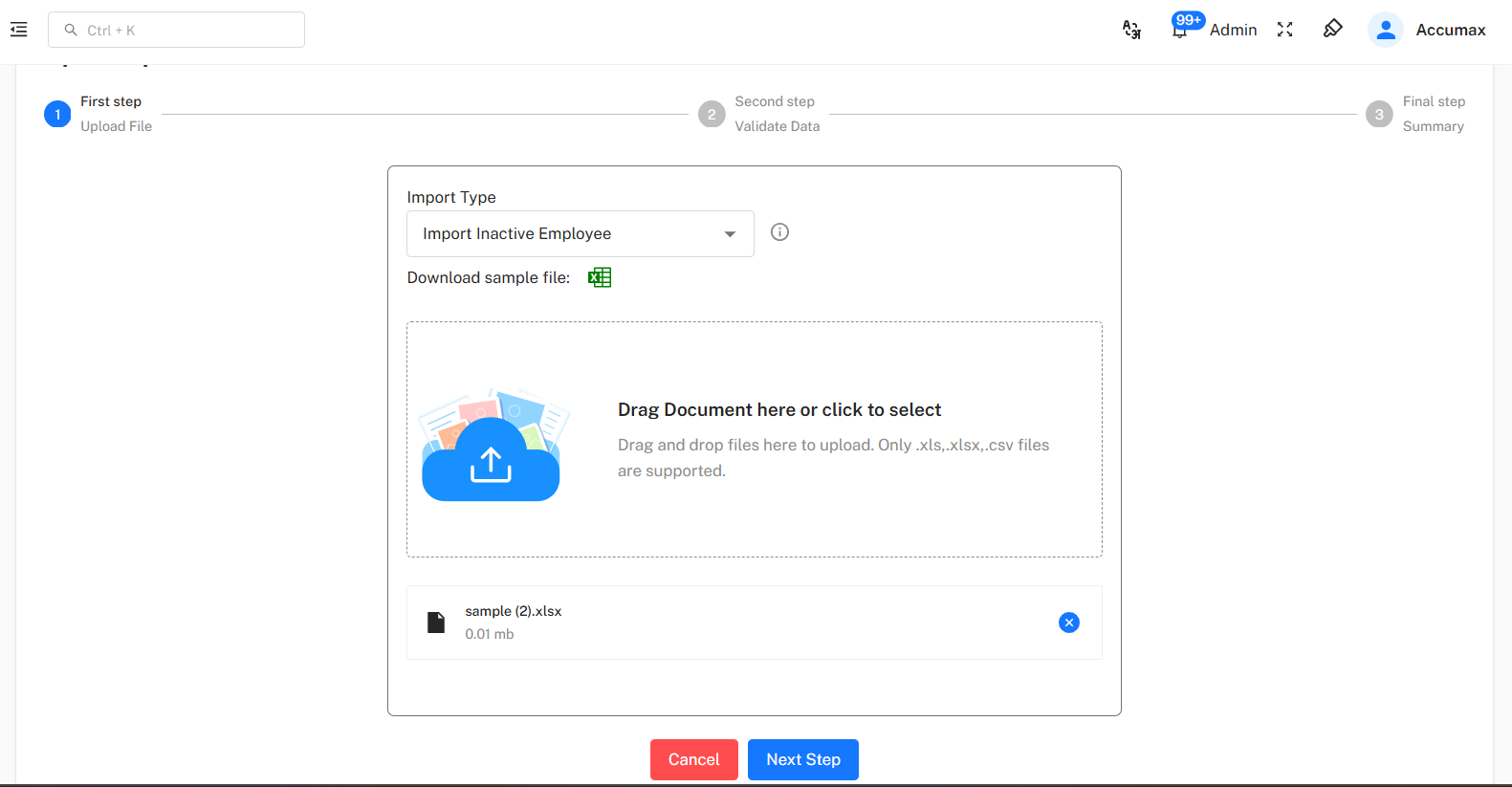 Download Template Screenshot