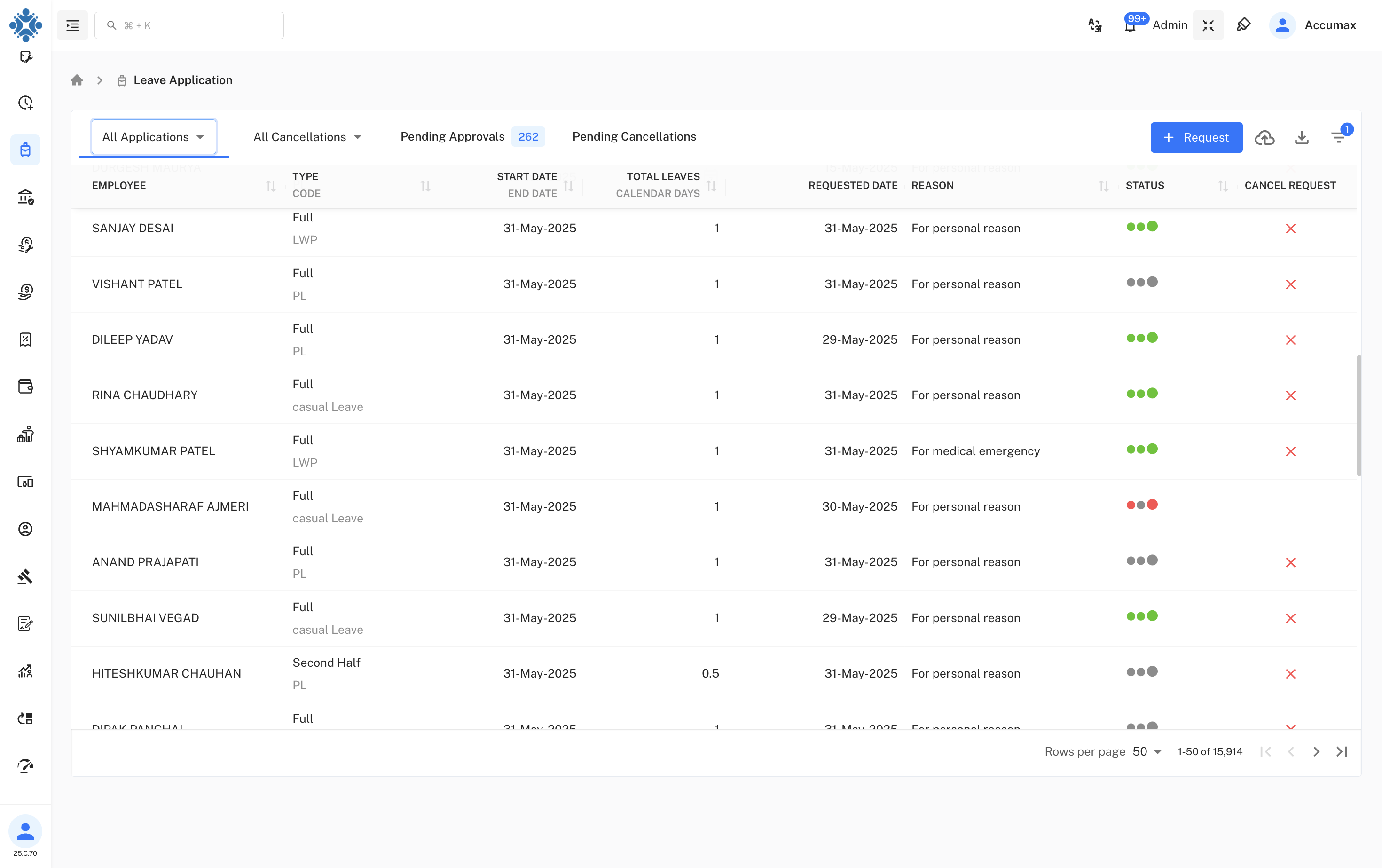 All Applications List