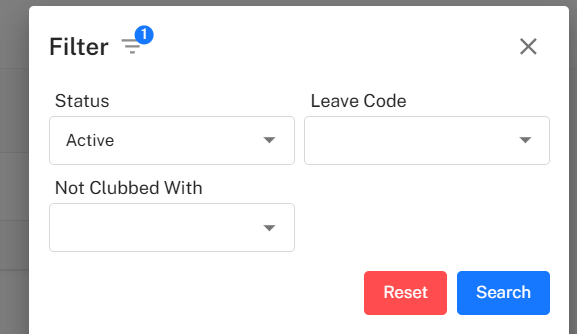 Leave Clubbing Filter Placeholder