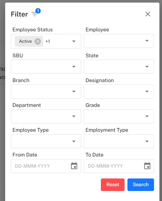 Leave Entitlement Filter Placeholder
