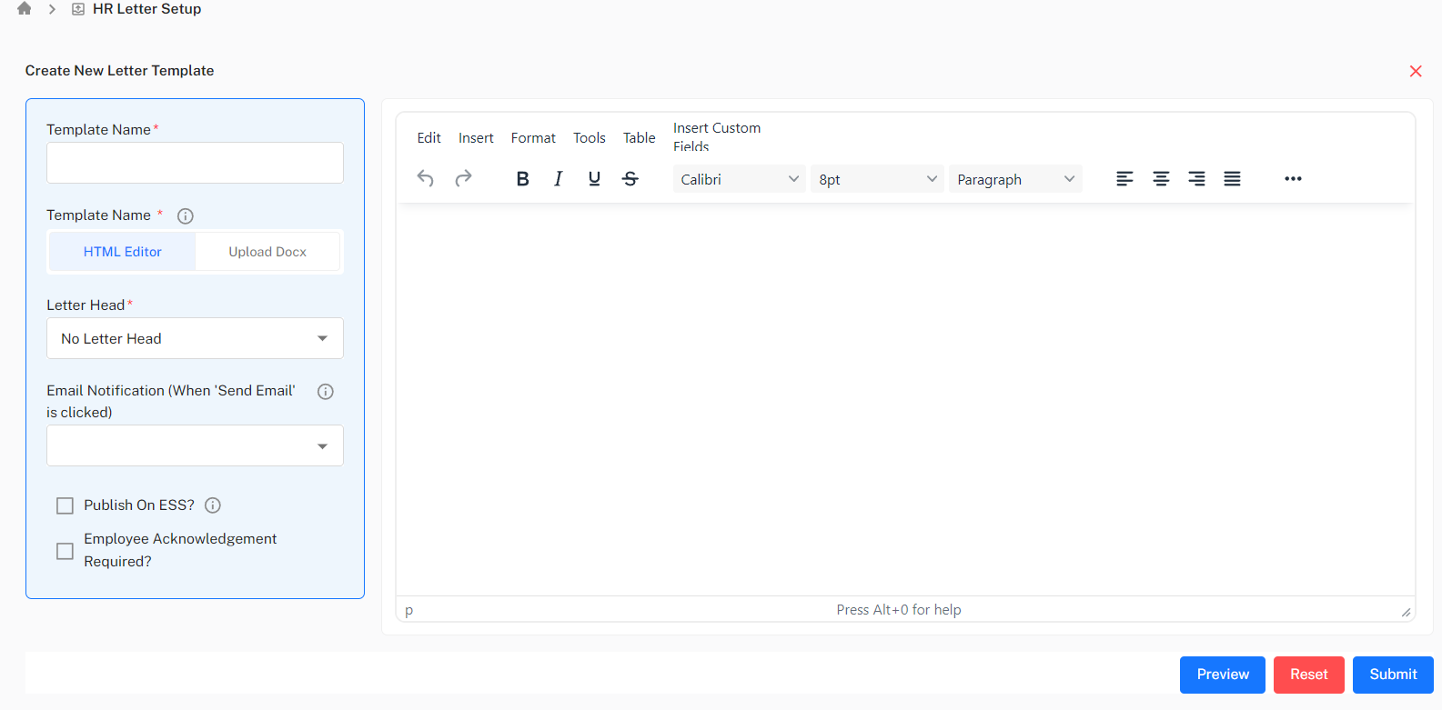Letter Template Creator
