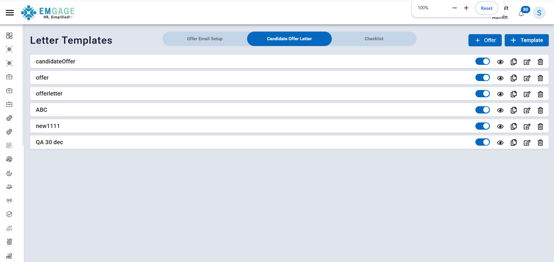 Candidate Offer Letter Templates