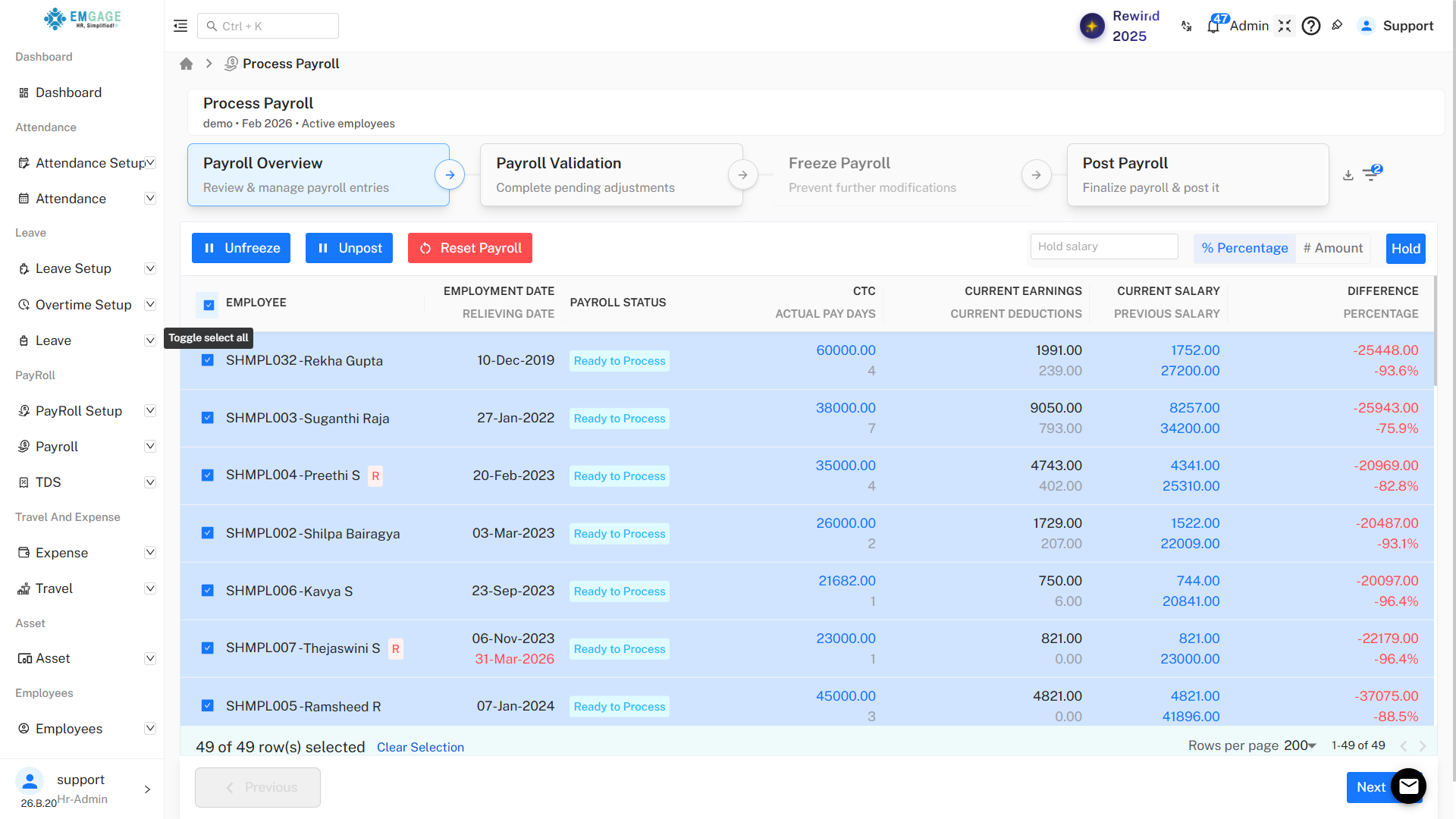 Process Payroll