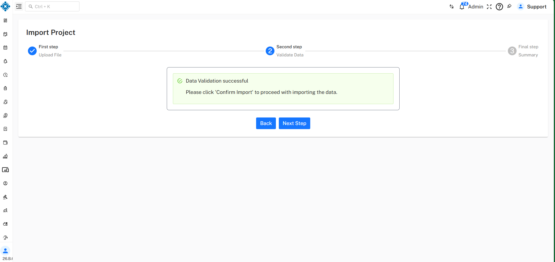 AssignProjectImport